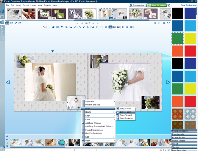 Create Photo albums with Muvee Photo Creations