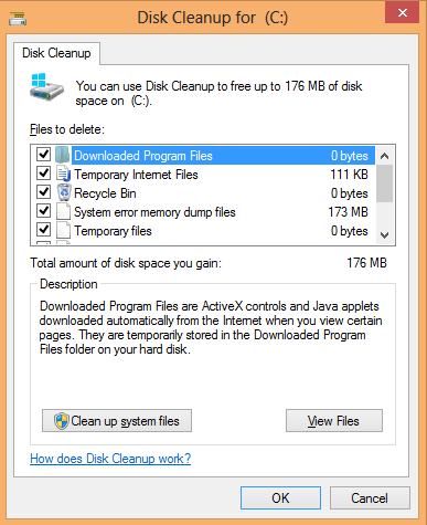 choose the files to delete