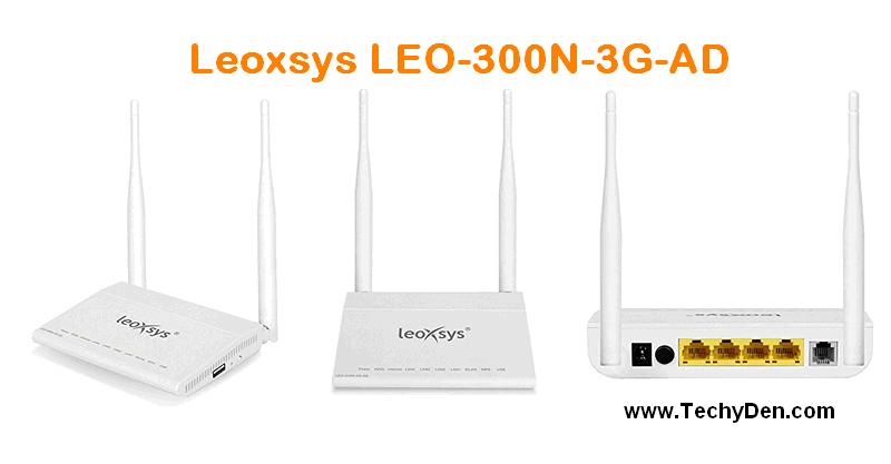 Leoxsys LEO-300N-3G-AD Multifunctional 300mbps ADSL modem Router