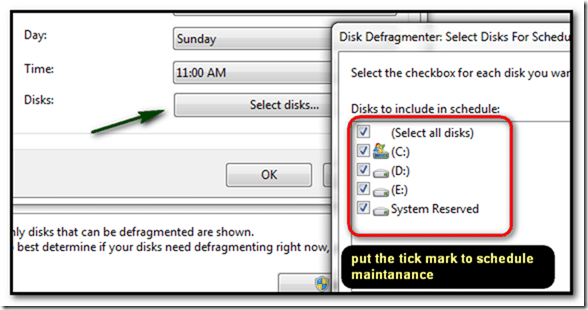 select disk
