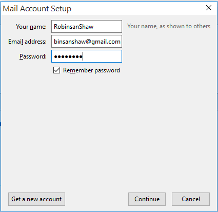 Provide credentials