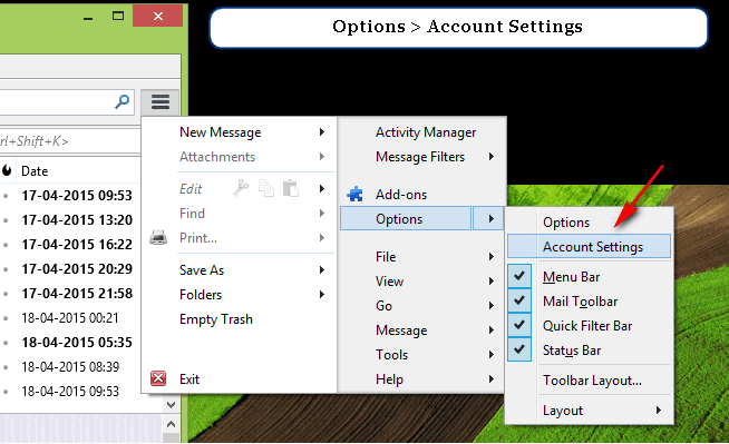 How to Configure Outlook Emails IMAP in Thunderbird Email Client? 1