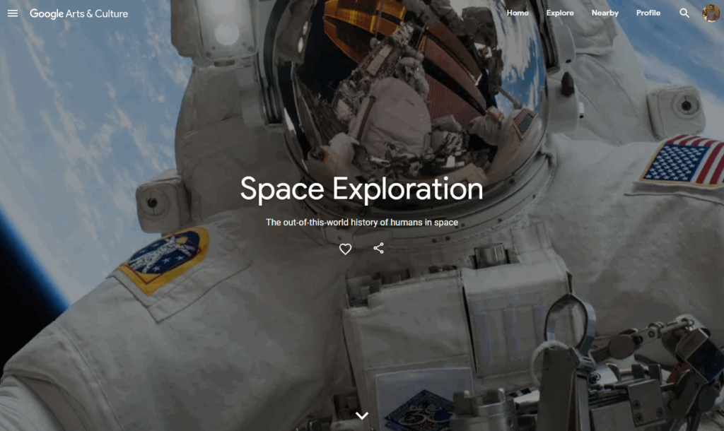 google space exploration project