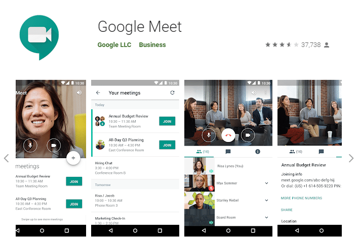 Google hangouts meet